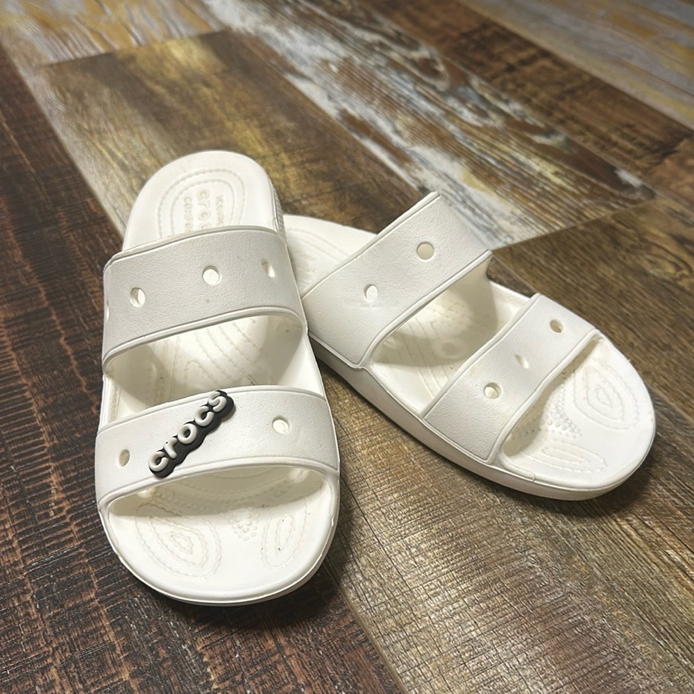 White croc slides these are super cute and comfy!!!!